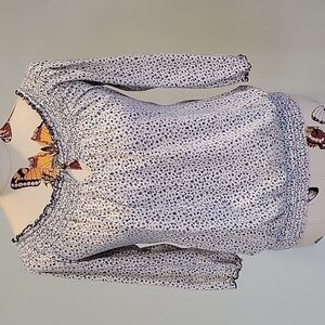 Lucky BRAND blue and white floral top. Size is Medium.